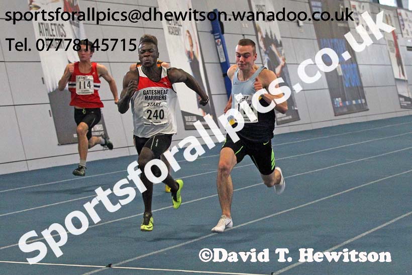 60 metres, North Eastern Indoor Champs. Photo: David T. Hewitson/Sports for All Pics